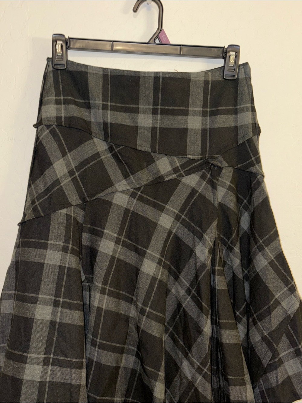 Vintage FORVER 21 Y2K Plaid Tartan Layered Midi Skirt Goth Grunge S layers - Picture 3 of 9